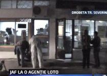 Jaf la o agenţie loto din Drobeta - Turnu Severin. Hoţii purtau cagule dar nu erau înarmaţi