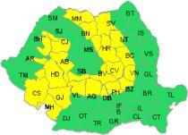 Cod galben de ninsori pentru sud-vestul ţării şi zona de munte. Vezi prognoza meteo 