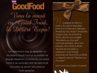 Vino la masă cu Good Food, la Desert Expo! 