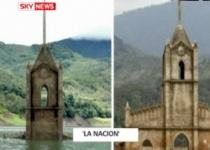 Un oraş scufundat din Venezuela a ieşit la suprafaţă din cauza secetei (VIDEO)