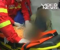 O fetiţă de 10 ani a fost lovită de tren, după ce a fugit de acasă (VIDEO)