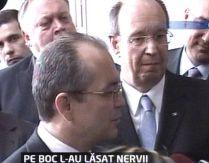 Boc îşi pierde răbdarea cu un jurnalist: "Nu faceţi dumneavoastră ordine" (VIDEO)
