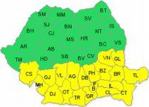 Cod Galben de ninsori şi viscol în jumătatea sudică a ţării, inclusiv Bucureşti. Vezi prognoza meteo