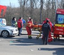 Grav accident în zona Otopeni. O femeie a fost lovită pe o trecere de pietoni desfiinţată (FOTO)