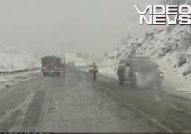 Iarnă în SUA: A nins în nordul Californiei (VIDEO)
