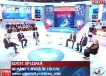 Ştirea Zilei, ediţie specială: Românii suferă în tăcere
