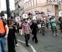 Zeci de mii de persoane din oraşe europene au manifestat împotriva Israelului (VIDEO)
