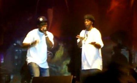Ronaldinho a urcat pe scenă alături de 50 Cent (VIDEO)