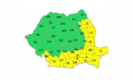 Cod Galben de caniculă în sudul şi estul ţării, inclusiv în Capitală