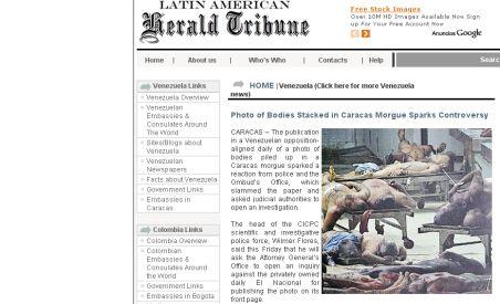 Venezuela. Puterea a interzis publicarea unor fotografii violente