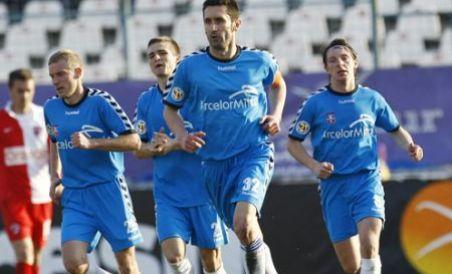 Dorinel Munteanu, învins de fosta sa echipă. Universitatea Cluj - Oţelul Galaţi, scor 2-1