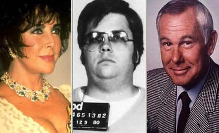 Liz Taylor şi Johnny Carson s-au aflat pe lista ucigaşului lui John Lennon