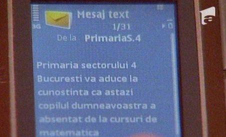 SMS-ul chiulangiilor: Părinţii vor fi anunţaţi prin mesaje dacă elevii ebsentează (VIDEO)
