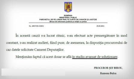 Dosarul în care Roberta Anastase este acuzată de fraudă este în "stadiu avansat de soluţionare"