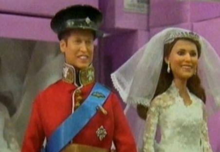 Păpuşile prinţul William şi prinţesa Catherine fac furori în Marea Britanie