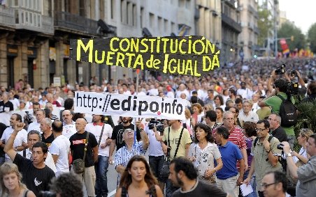 Noi proteste cu mii de manifestanţi în Spania şi Italia, faţă de măsurile de austeritate