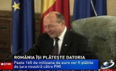 Romania pays its debt. More than 165 million will be paid by our country to the IMF