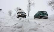 Punctul de trecere a frontierei Calafat a fost închis din cauza ninsorilor abundente