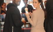 Kim Kardashian, plăceri vinovate. La îngheţată cu Kanye