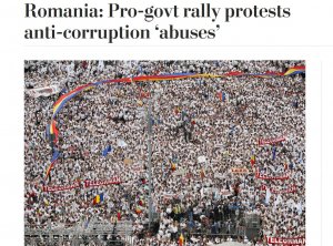 Mitingul PSD a ajuns în presa de afară. Washington Post: Adunarea pro-guvernamentală protestează împotriva abuzurilor anti-corupție 