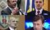 Portretele principalilor candidaţi la preşedinţie: Antonescu, Băsescu, Geoană, Oprescu