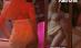 Blondă cu sânii mari face striptease în direct - VIDEO