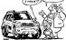 Dacia Duster, caricaturizată de francezi: Un 4x4 la 11.900 de euro?!! Românii aştia sunt nebuni! - FOTO