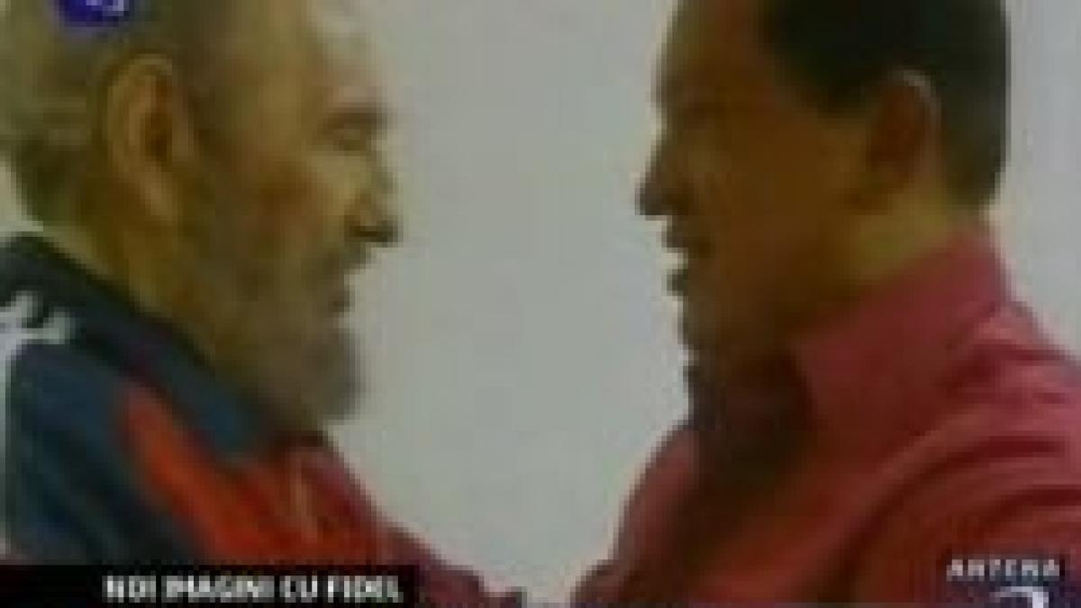 primele imagini fidel castro dupa 3 luni de boala