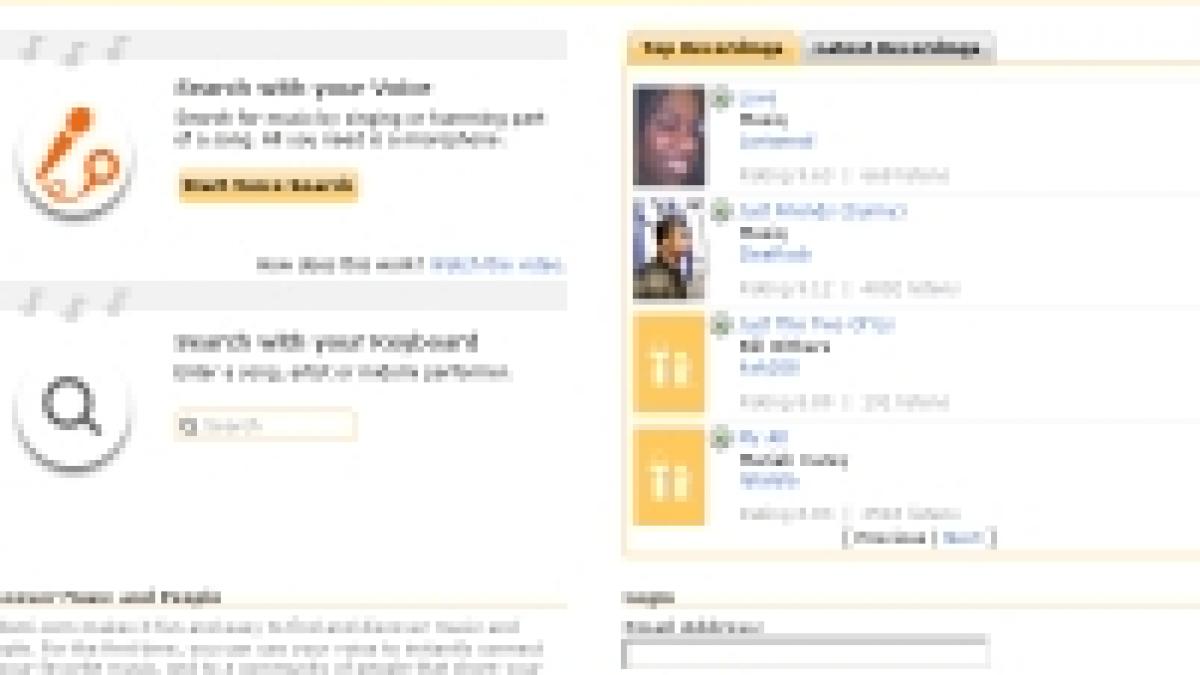 Primul site care recunoaşte melodia fredonată
