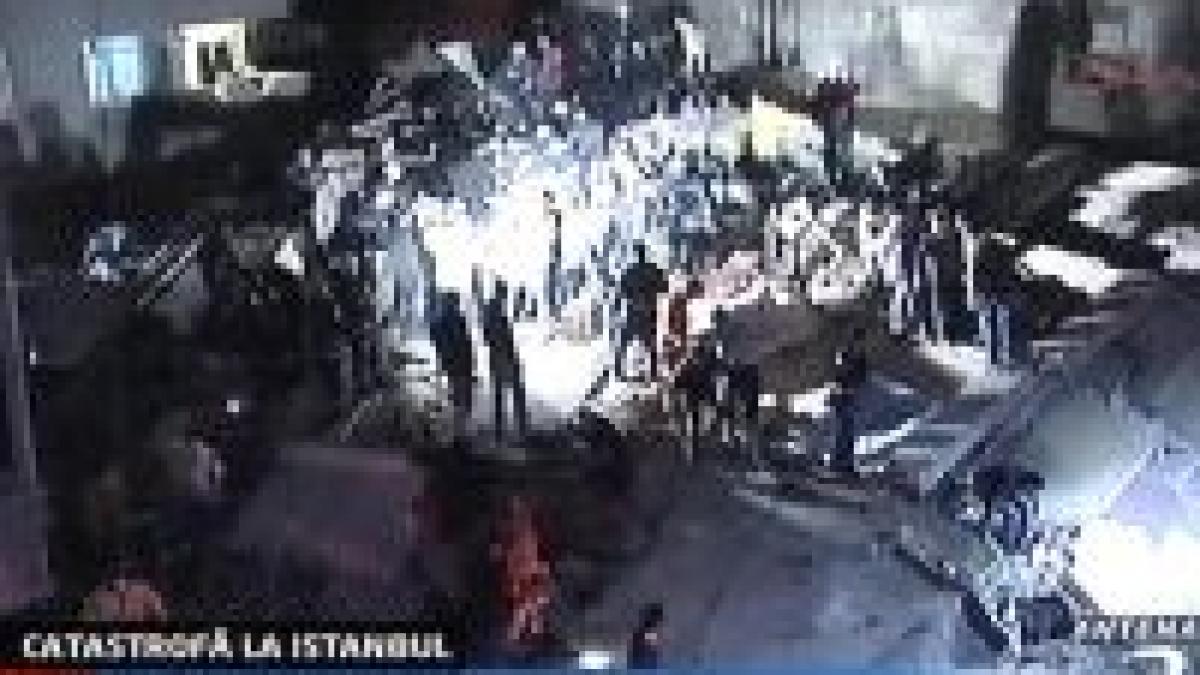 istanbul un bloc s a prabusit peste locatari