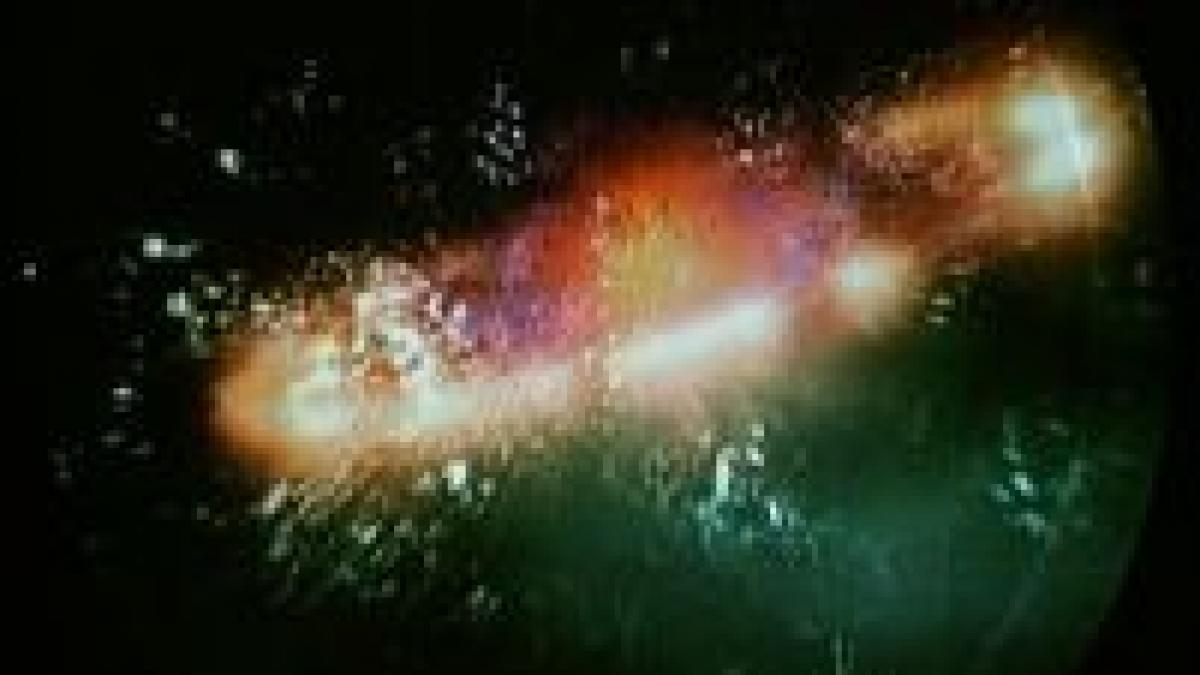 big bang ul recreat cu un magnet urias