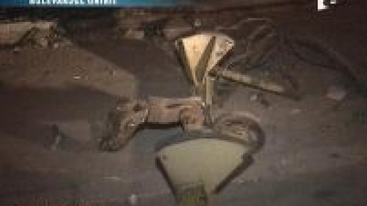 piata unirii macara prabusita in dambovita