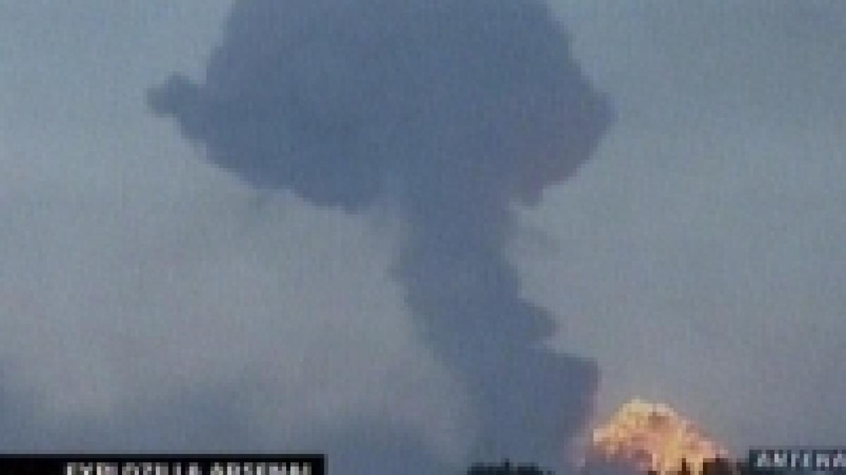 cel putin 72 de morti intr un depozit de armament