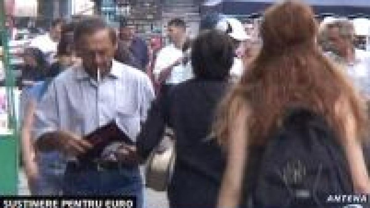 romanii puternici sustinatori ai monedei euro