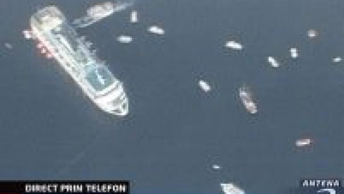 romani salvati de pe o nava esuata in marea egee