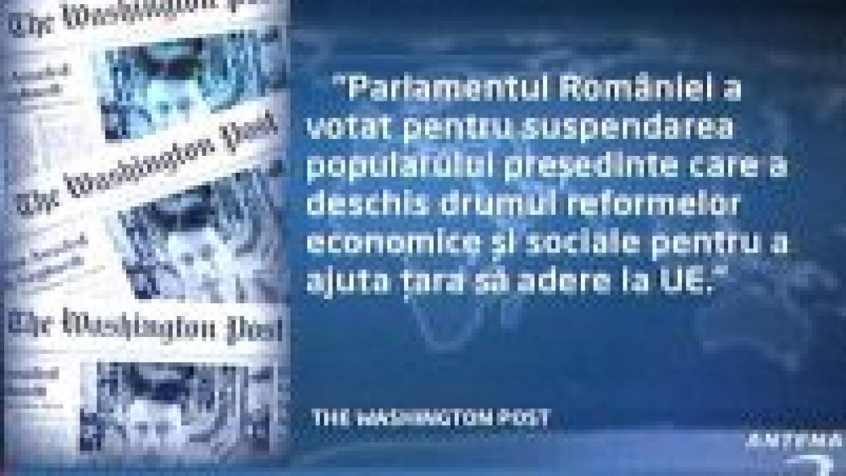 Presa străină: Băsescu nu va fi demis