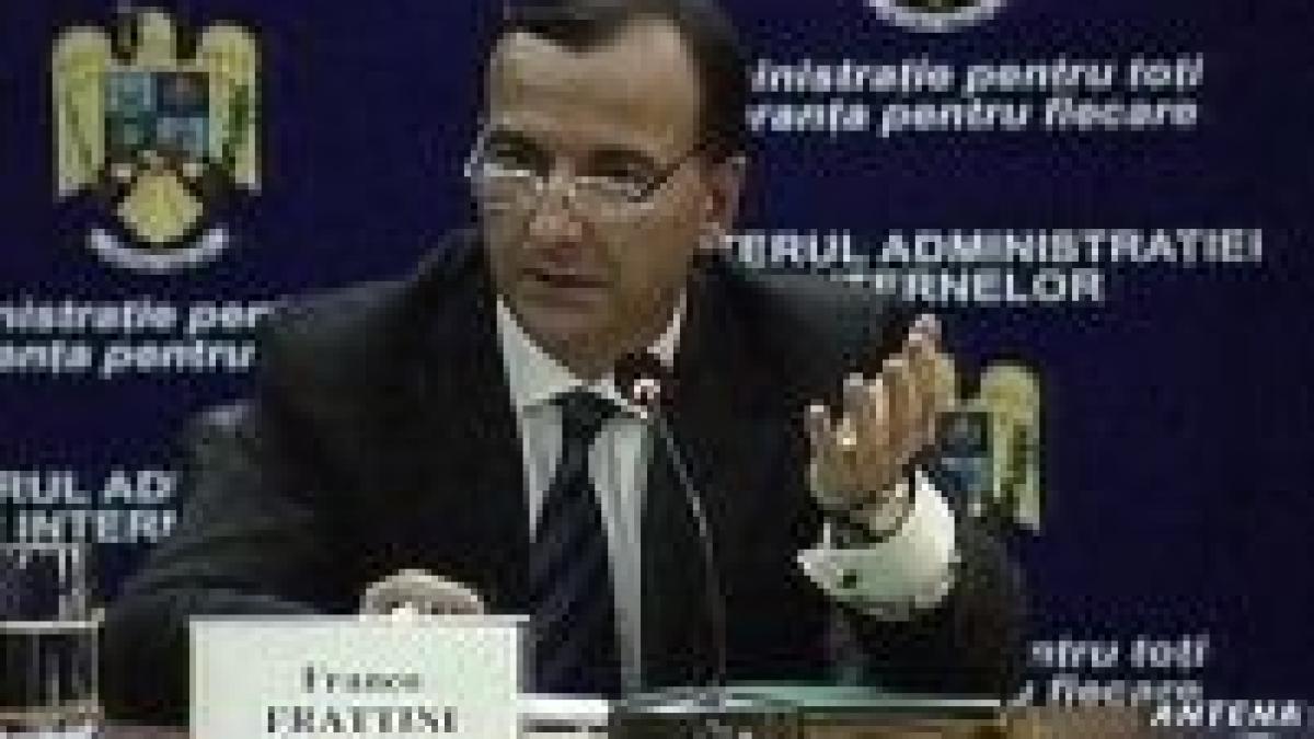 frattini il sustine pe noul ministru al justitiei