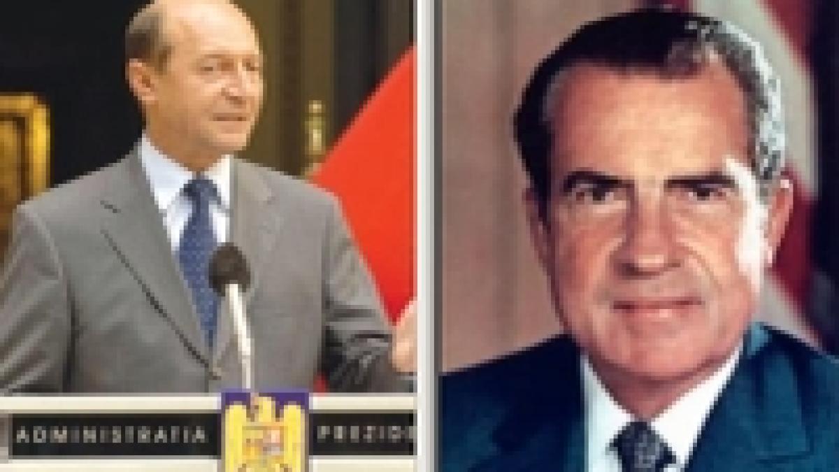 traian basescu un fel de richard nixon