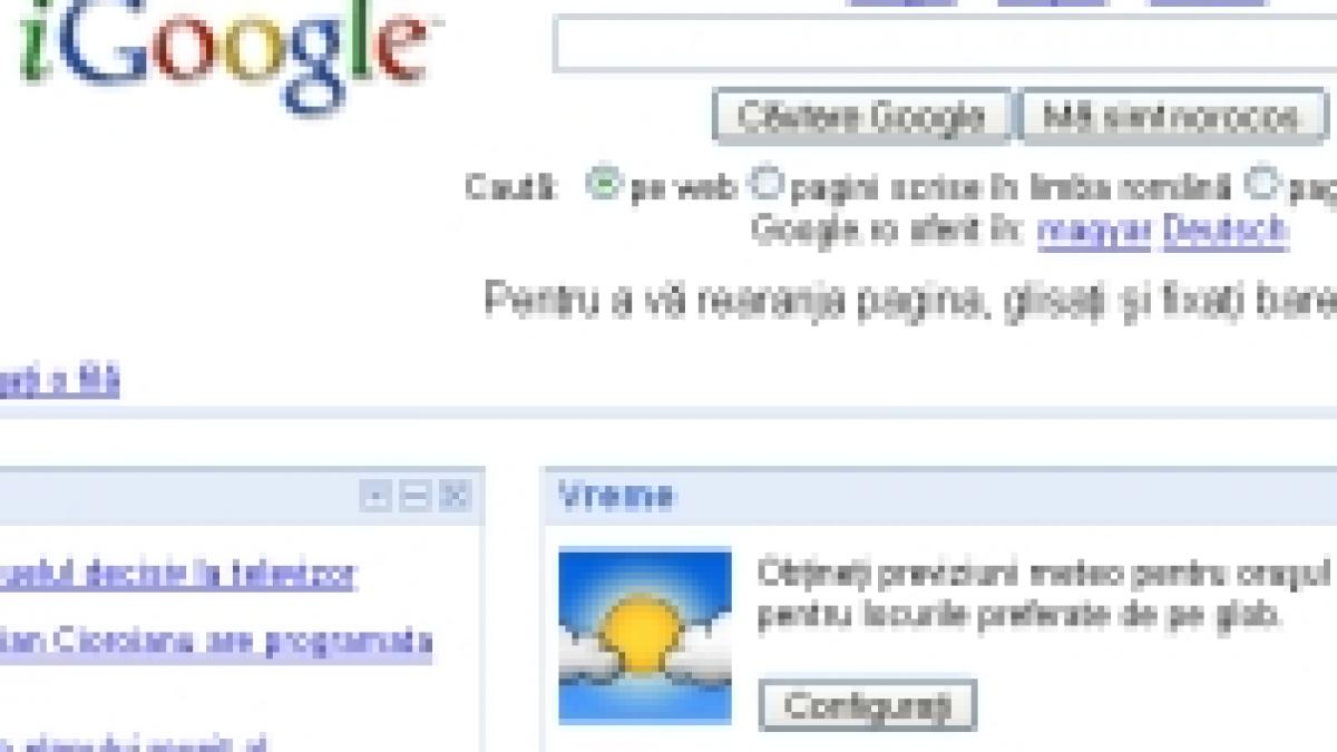 igoogle este disponibil si in romania