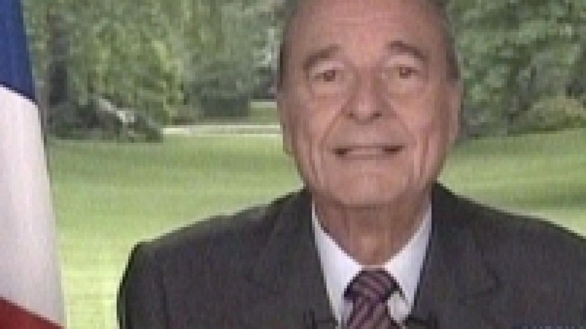 chirac si a luat ramas bun de la natiune