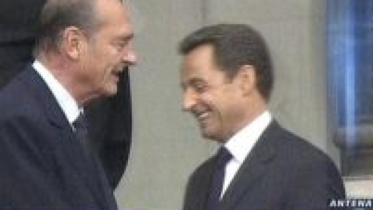 franta chirac pleaca vine sarkozy