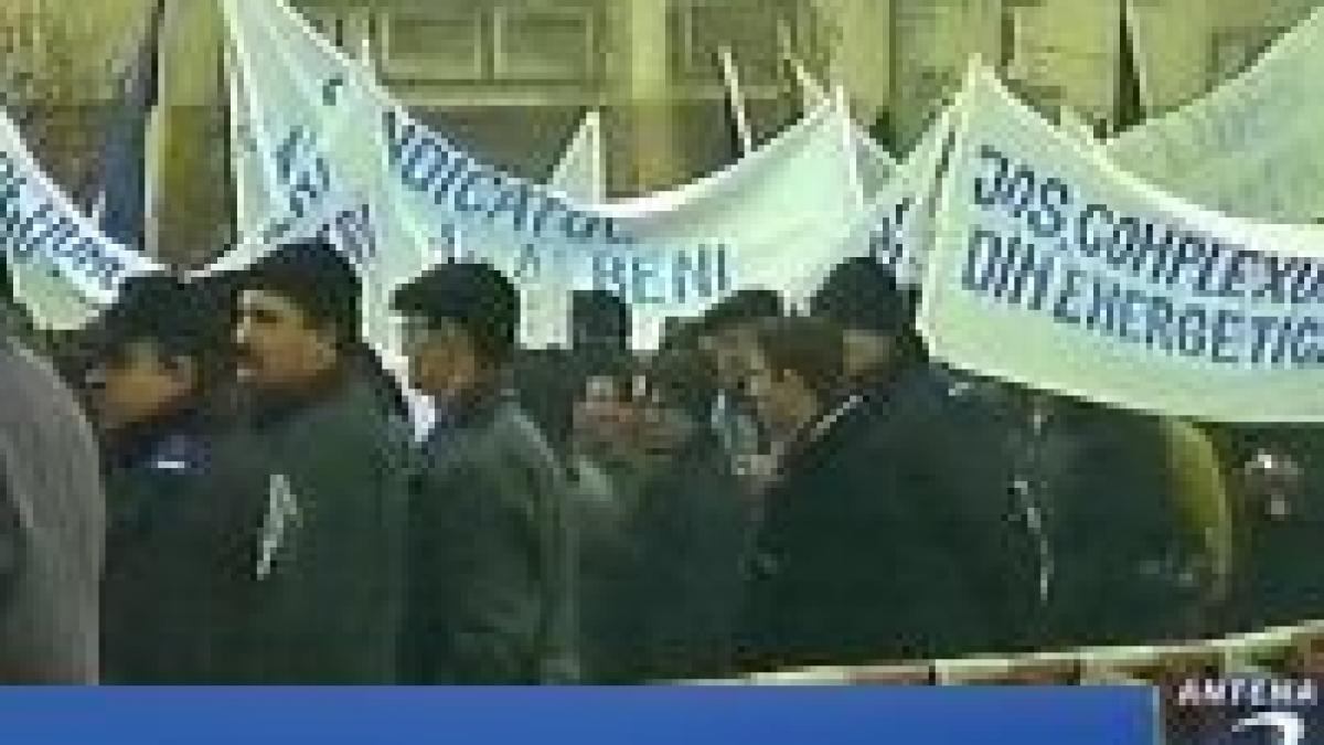 minerii din oltenia intra in greva generala