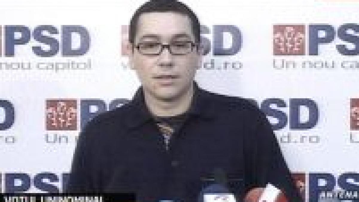 ponta ameninta psd cu demisia de la varf