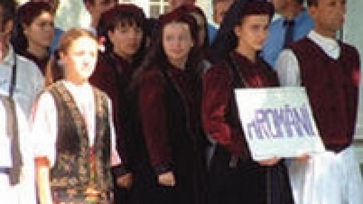 aromanii au manifestat in fata guvernului