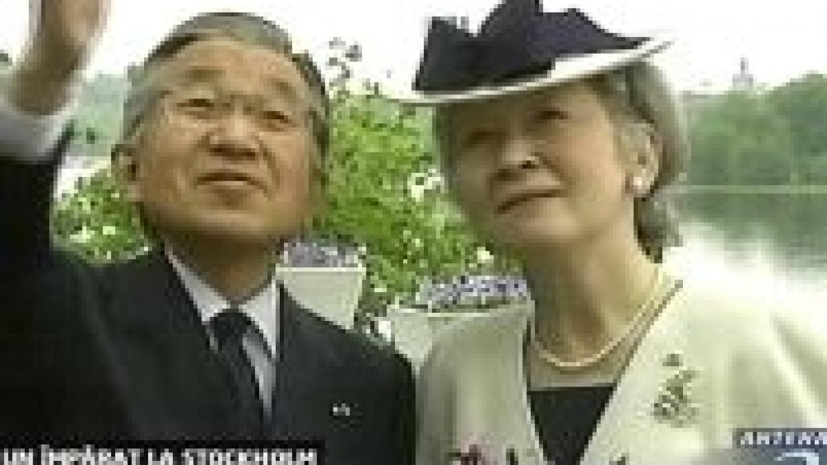 imparatul japoniei a efectuat o vizita in suedia