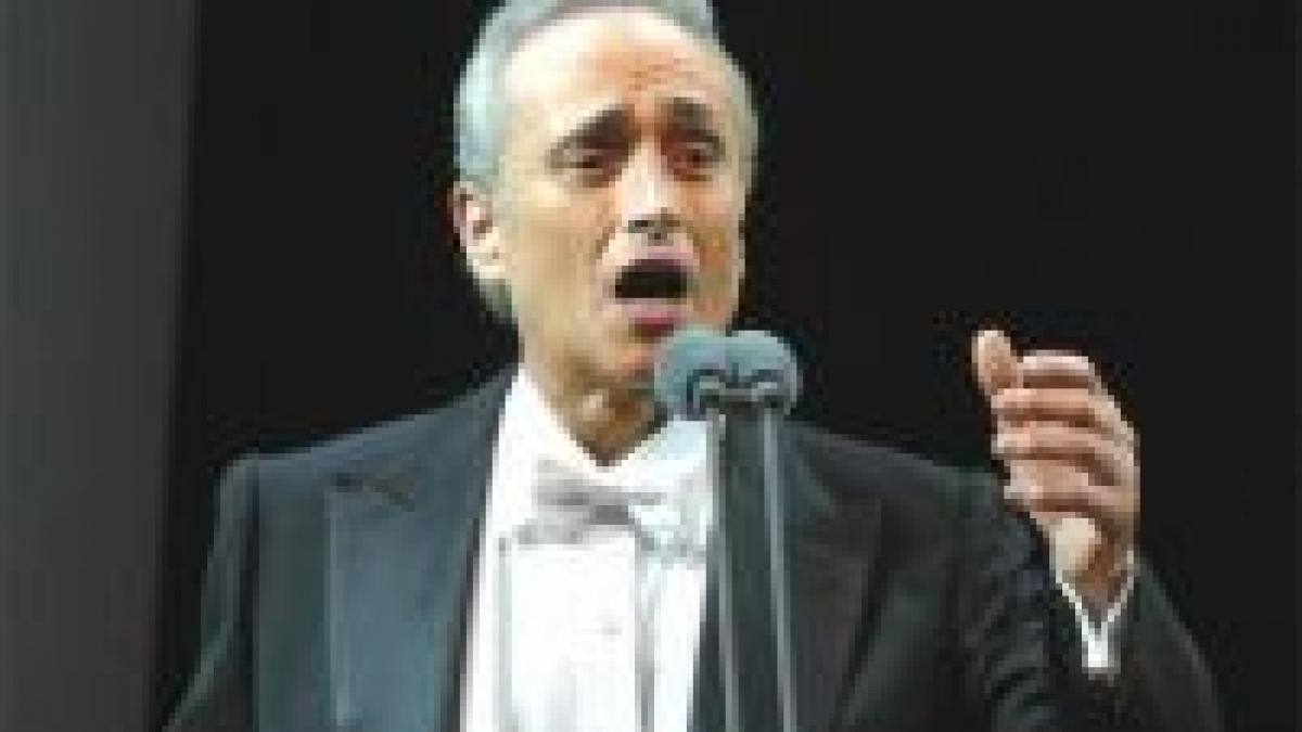 jose carreras va concerta pe 3 iulie la bucuresti