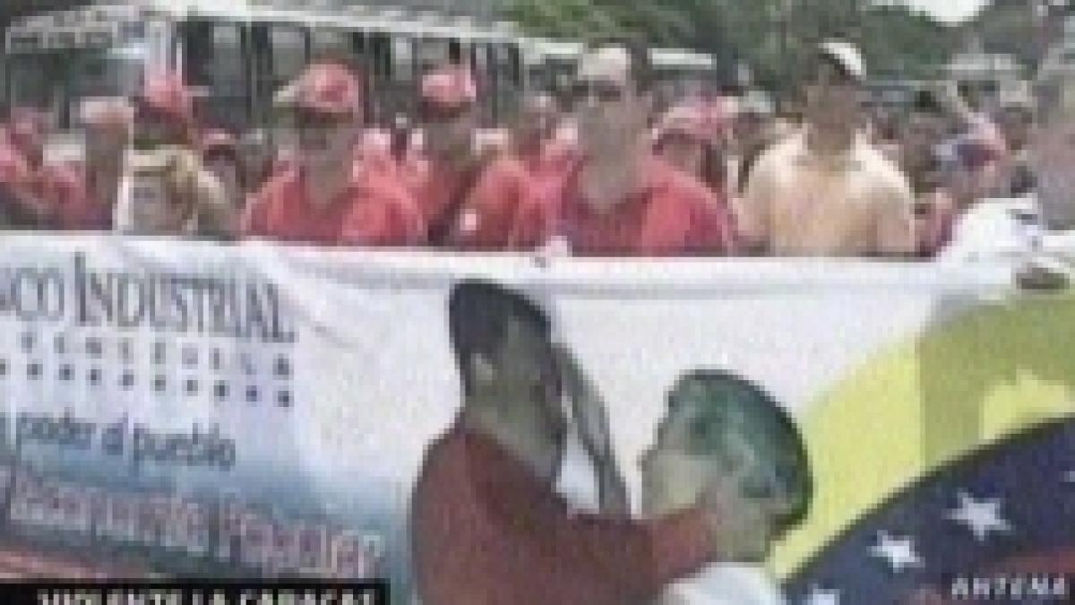 manifestatii violente anti chavez