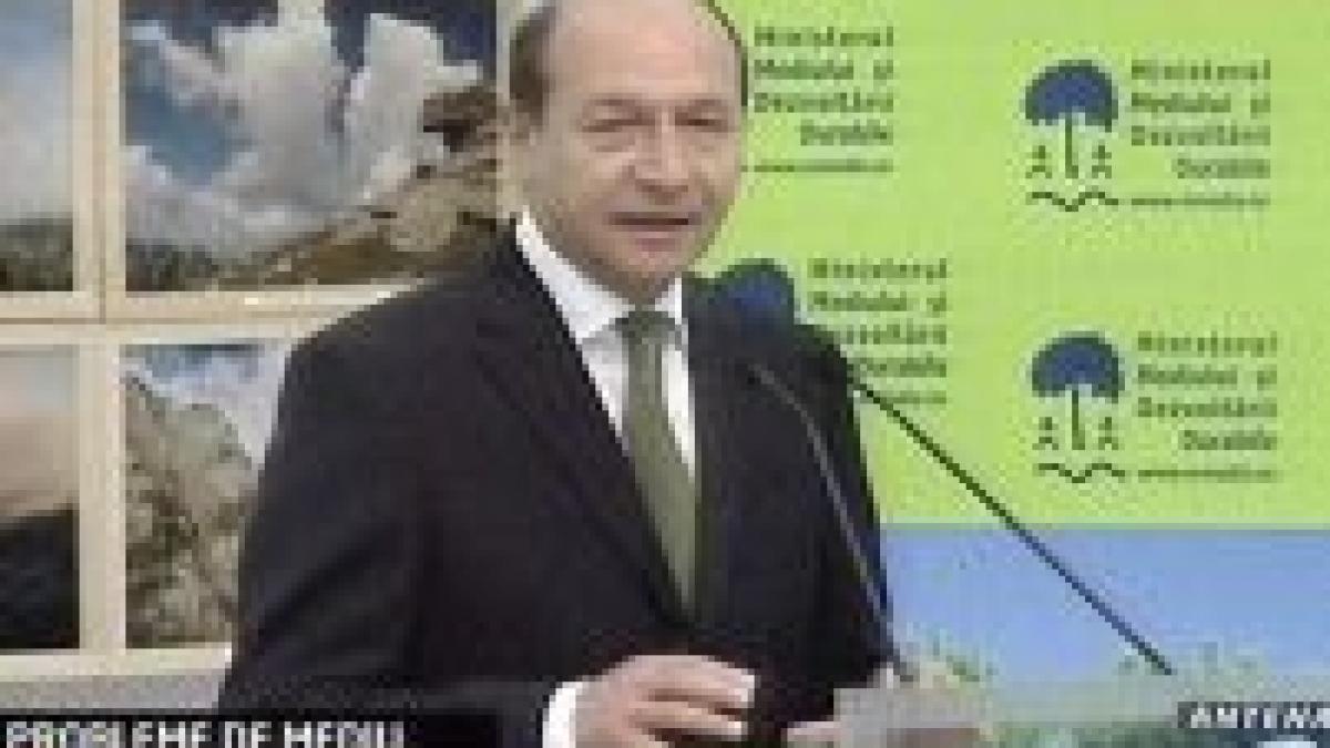 discursul lui basescu de ziua mediului