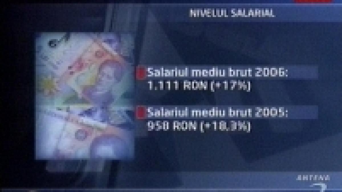 salariile romanilor au crescut cu 24