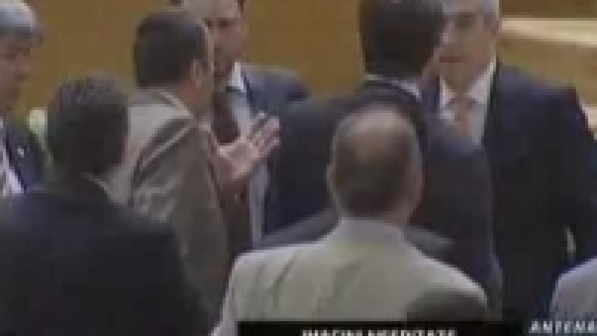 altercatie tariceanu cezar preda in plen